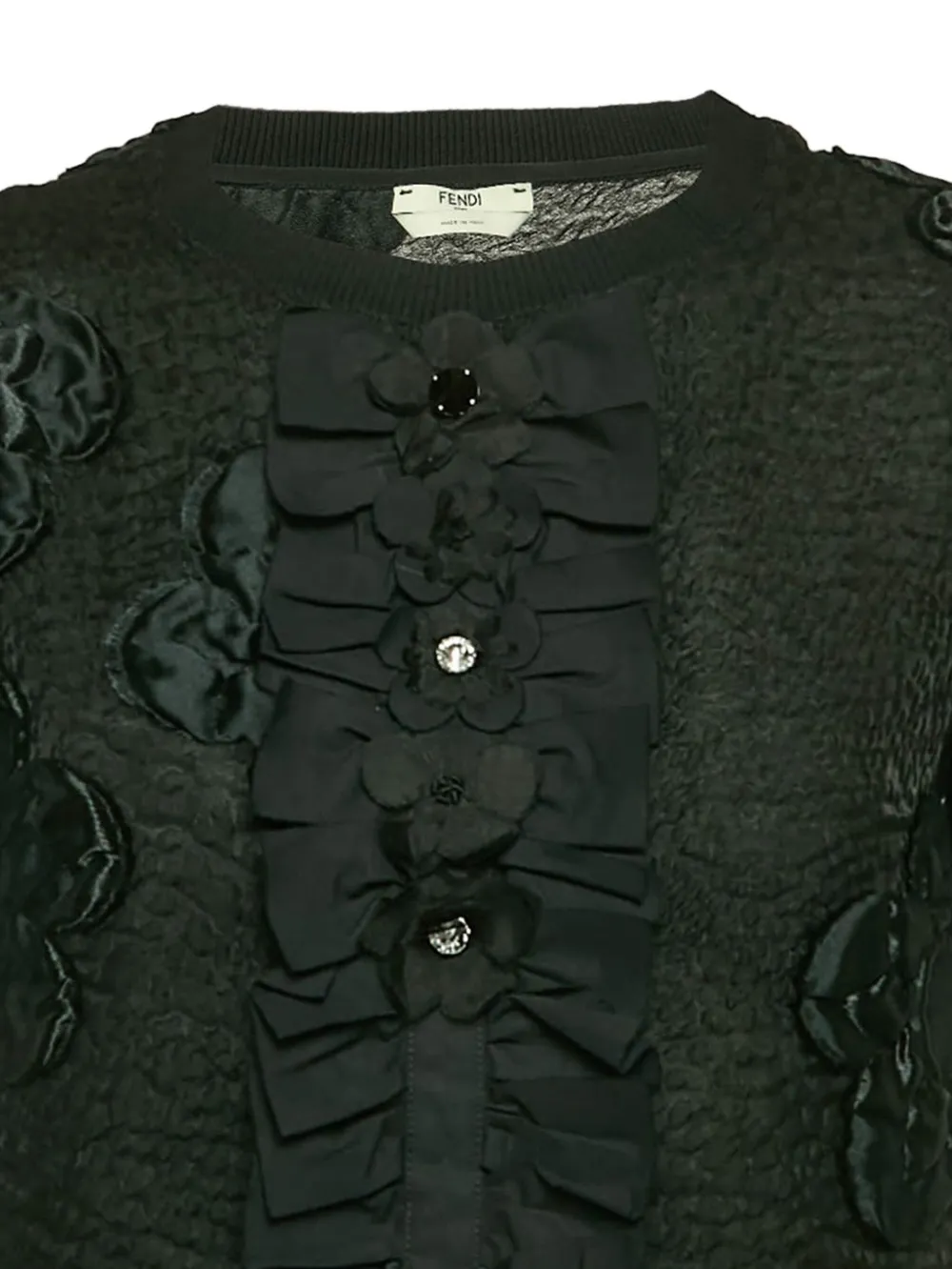 Fendi Pre-Owned floral-embellishments ruffled blouse | Image 2