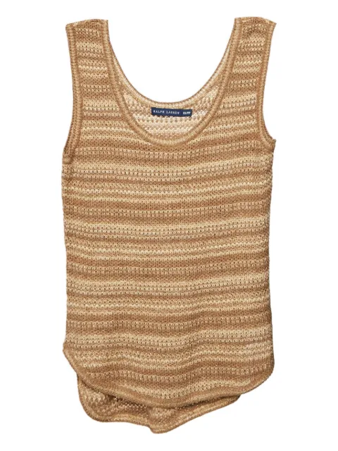 Polo Ralph Lauren Vintage striped crochet tank top