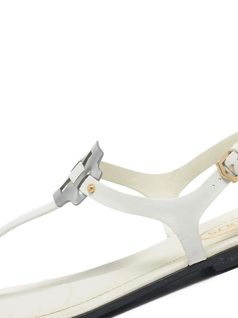 Tod's Vintage 2024 leren sandalen met gesp - Wit