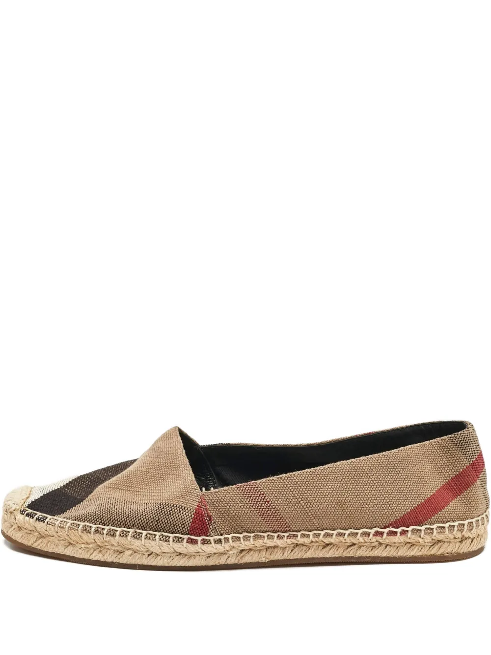 Burberry Pre-Owned Espadrillas a quadri - Marrone