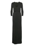 Bottega Veneta Pre-Owned wrap-detail maxi dress - Black