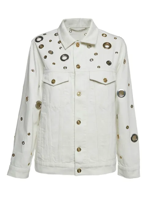 Kenzo Pre-Owned Grommet eyelet denim jacket