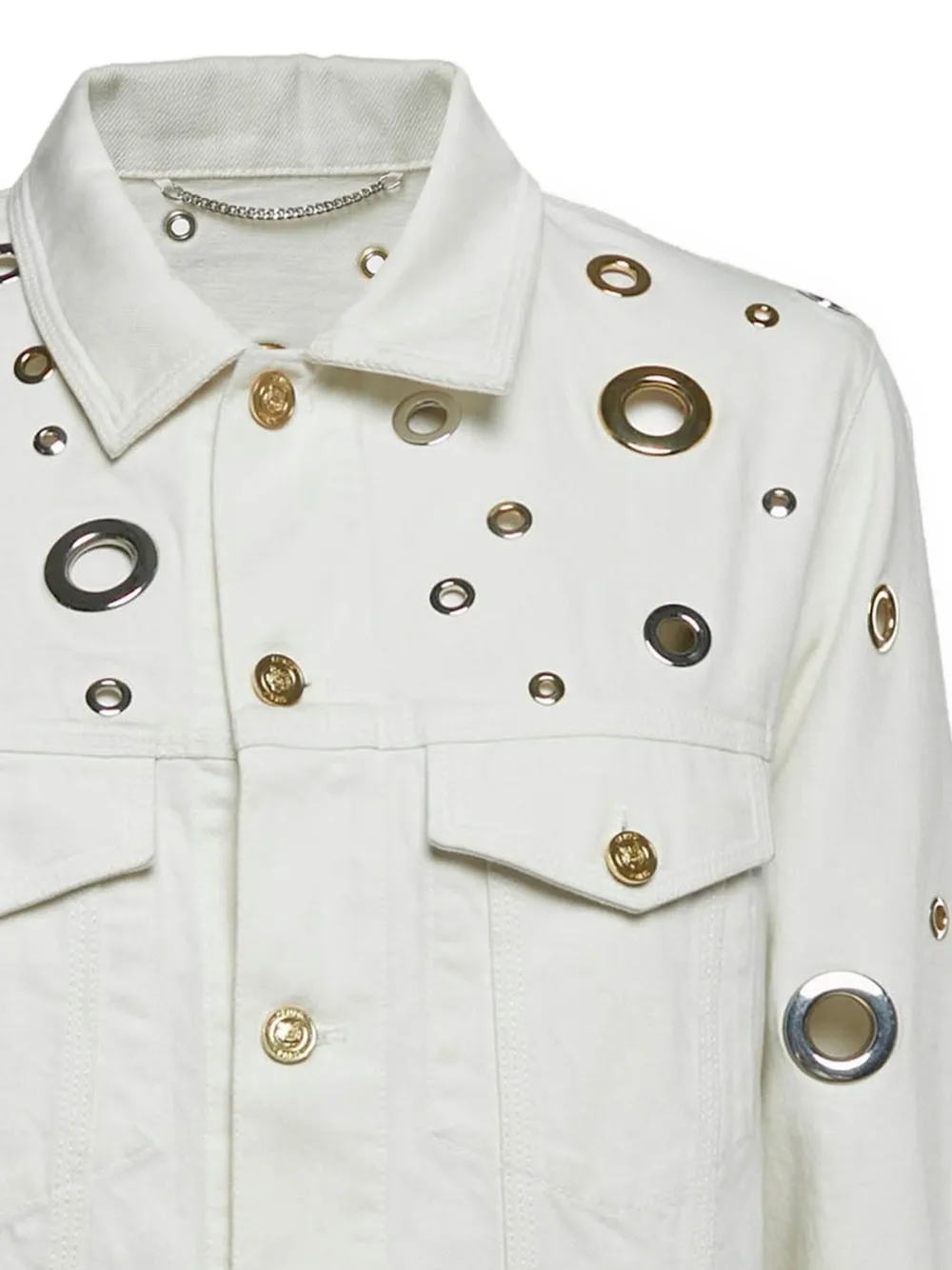Kenzo Pre-Owned Grommet eyelet denim jacket | Image 2
