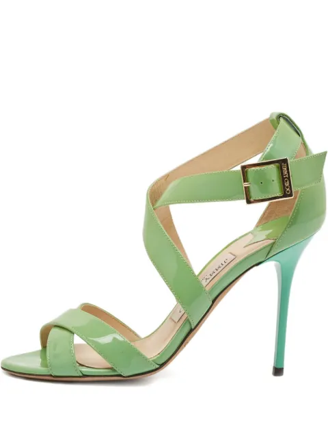 Jimmy Choo Pre-Owned 100mm Louise patent-leather sandals