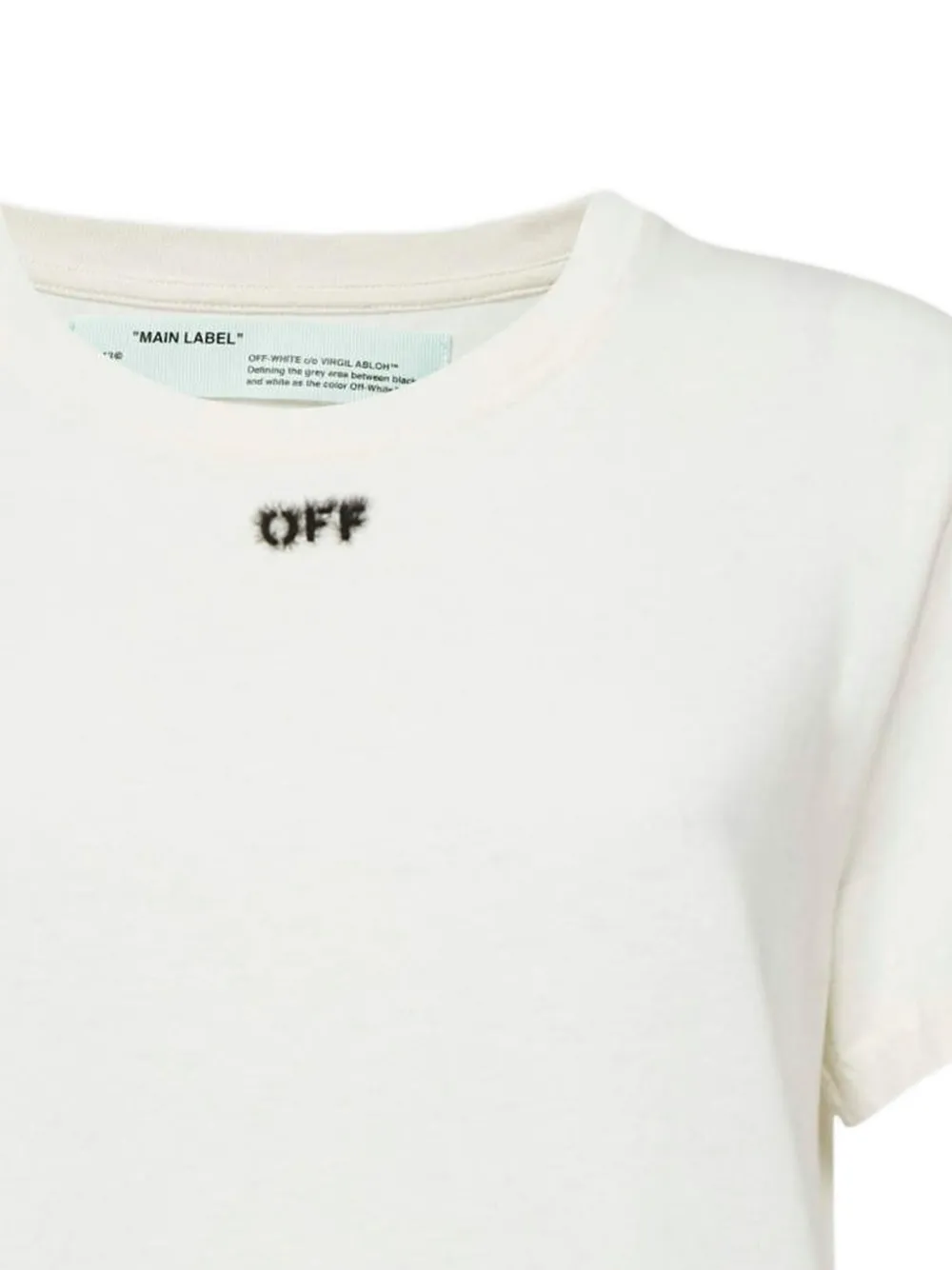 Pre-owned Off-white Logo-print Cotton T-shirt In White