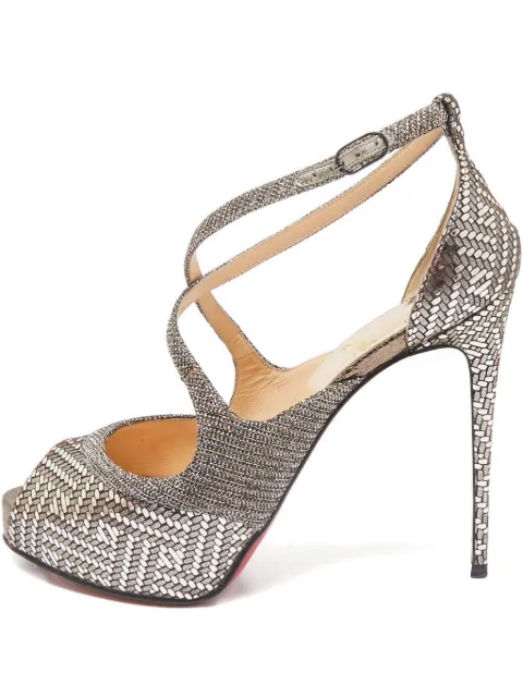 Christian Louboutin Pre-Owned sandalias con glitter