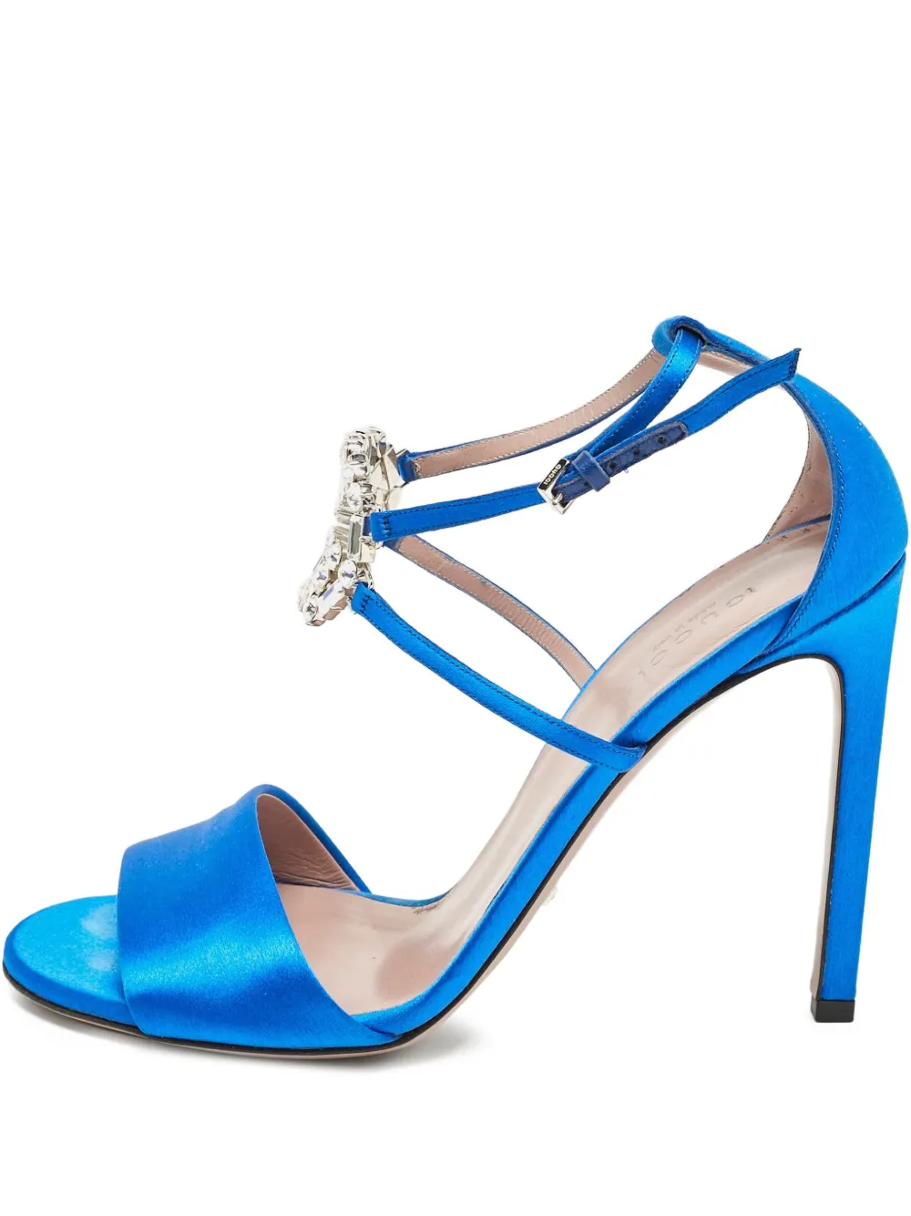 Gucci Pre-Owned Sandalen mit Kristallen 120mm - Blau