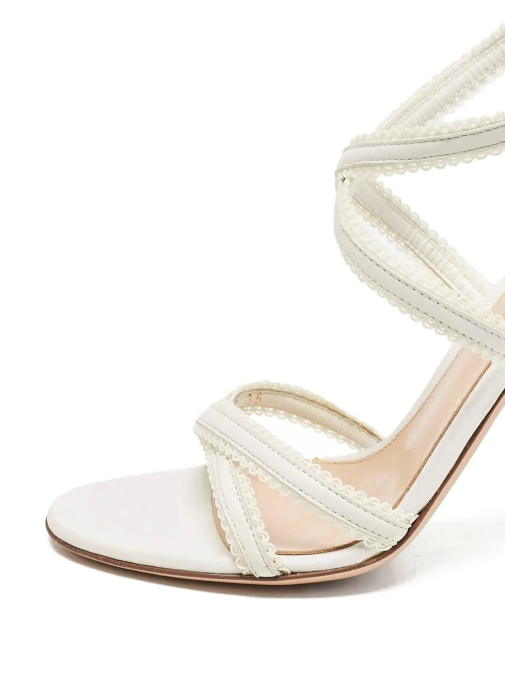 Gianvito Rossi 100 mm gewelfde sandalen - Wit