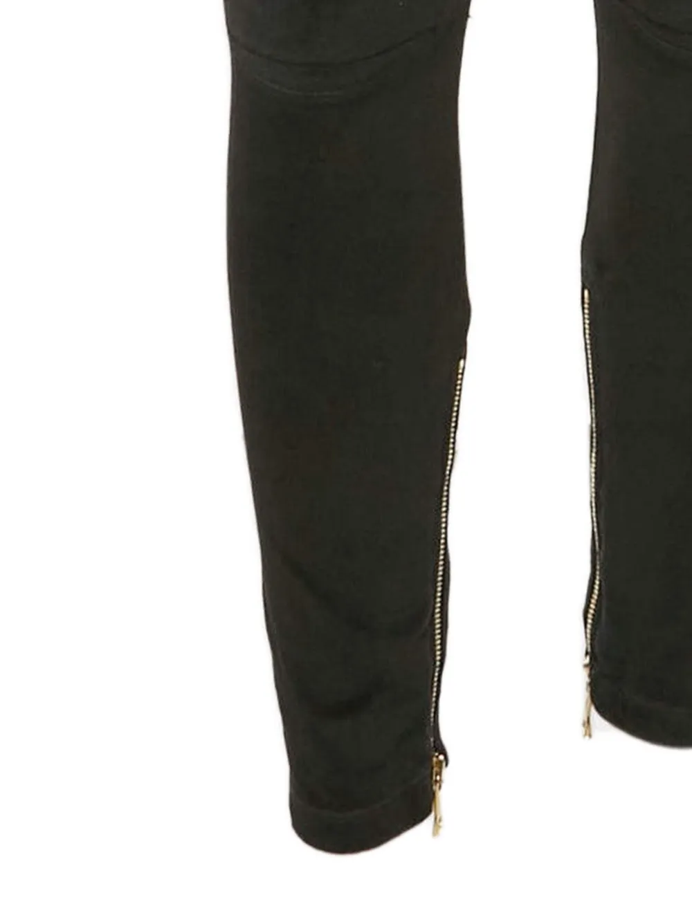 Balmain Pre-Owned 2024 trainingsbroek met gewatteerd vlak en rits - Zwart