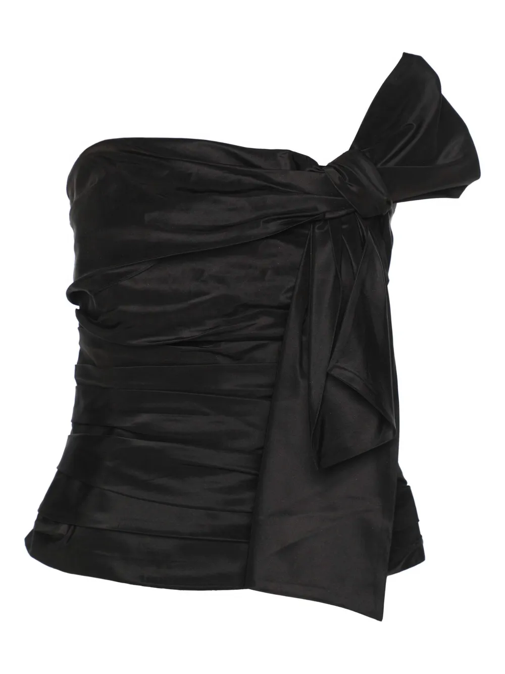 Polo Ralph Lauren Vintage Pre-Owned bow-detail draped top | Black | Image 1