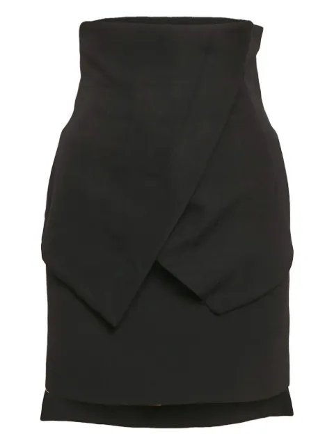 Givenchy Pre-Owned overlap-panels midi skirt