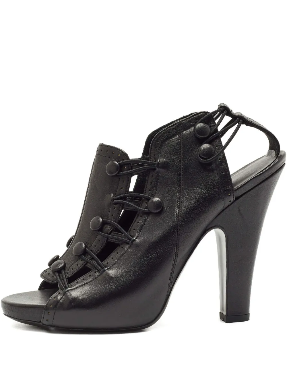 Bottega Veneta Pre-Owned Stivali con bottoni 100mm 2024 - Nero