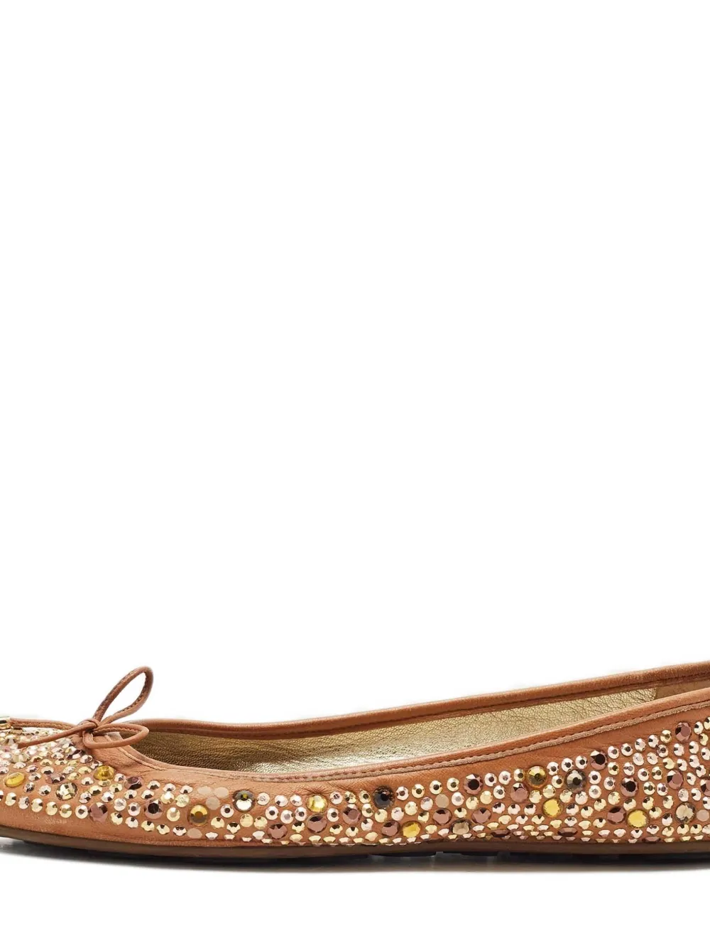 Jimmy Choo Pre-Owned crystal bow ballet flats | Image 2