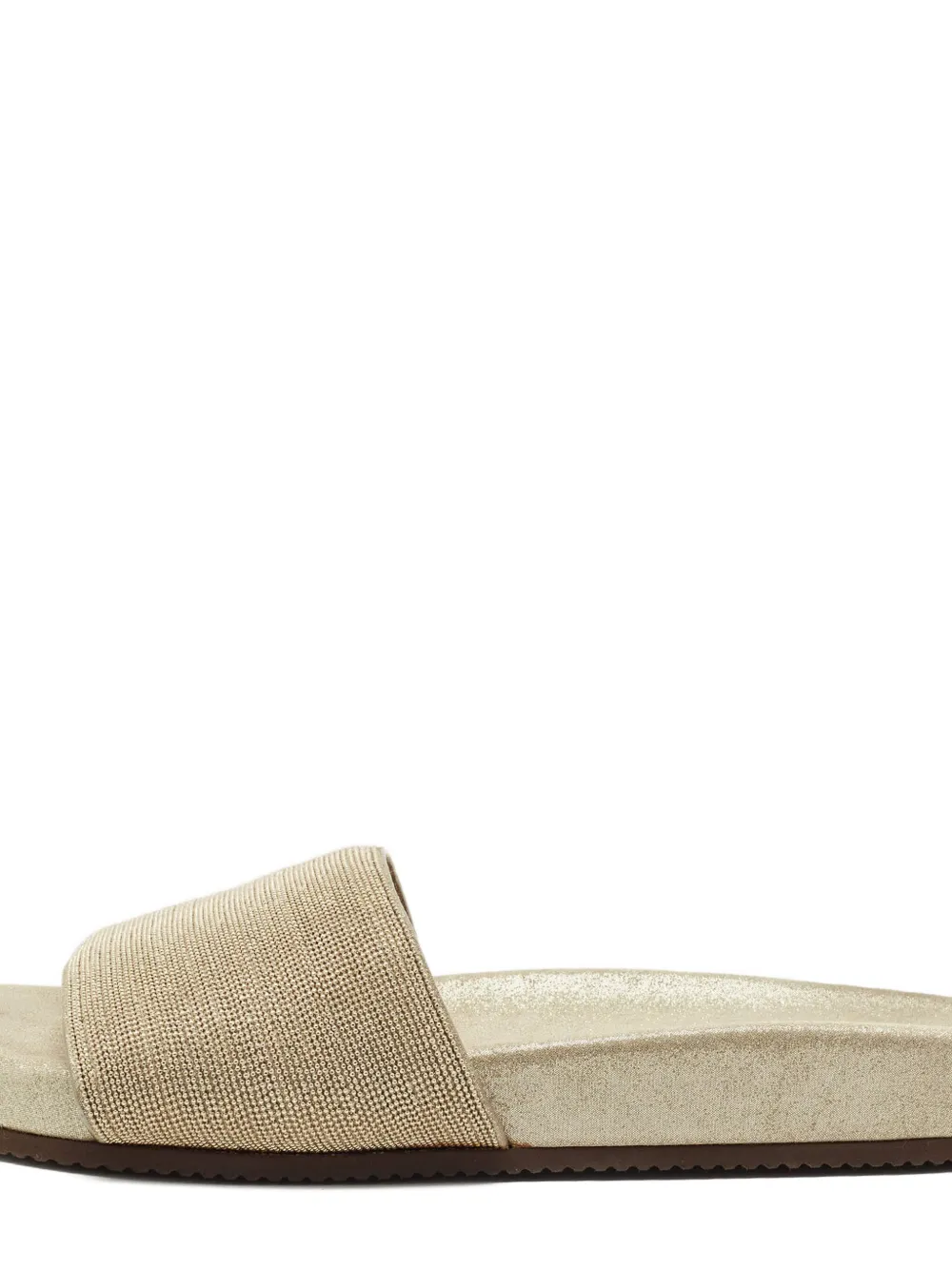 Brunello Cucinelli Vintage Slippers met gesp - Goud