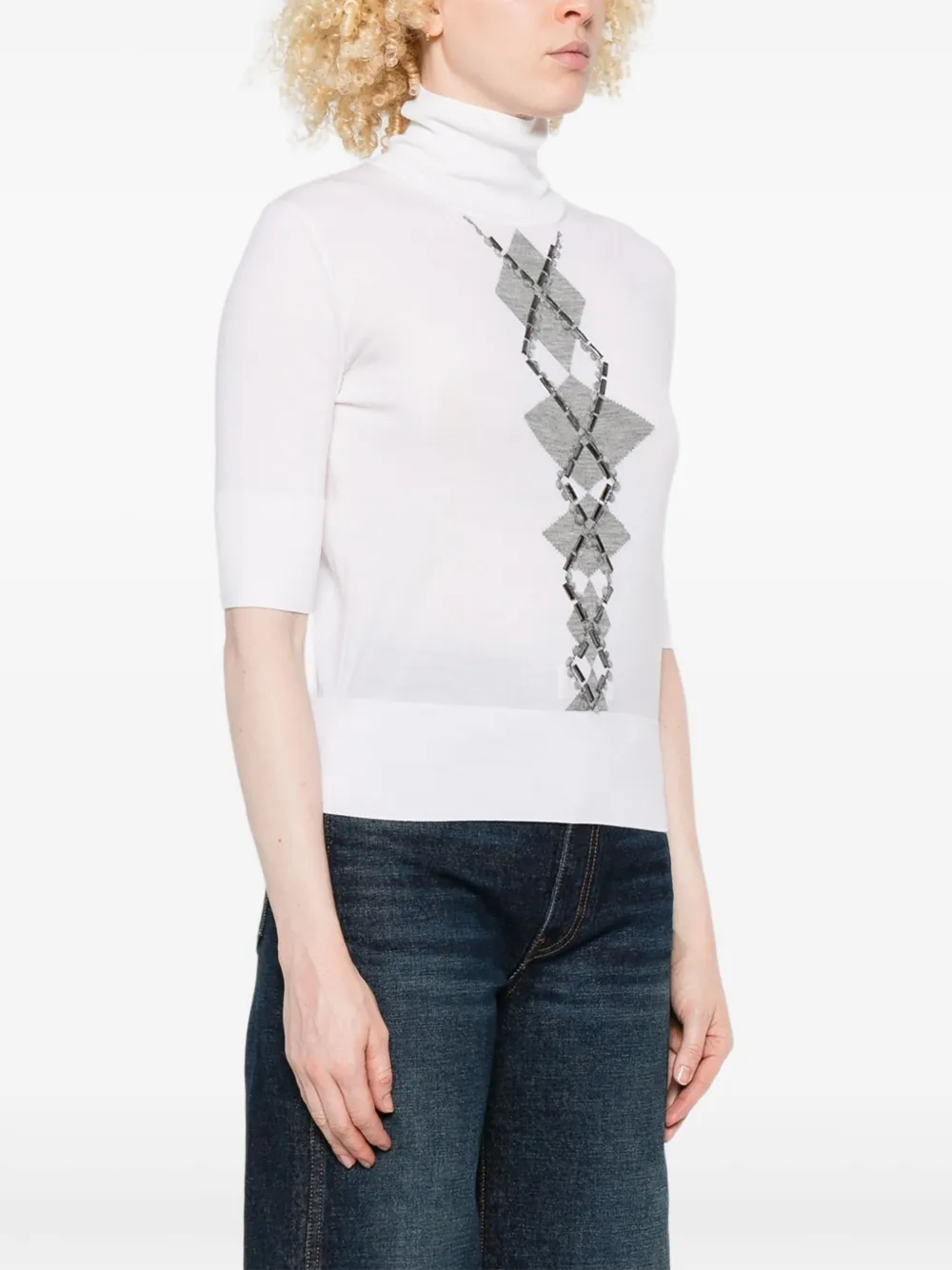 Ermanno Scervino Verfraaide coltrui Wit