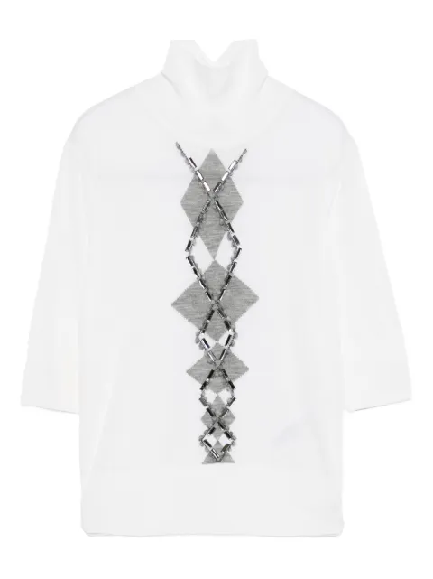 Ermanno Scervino embellished turtleneck sweater