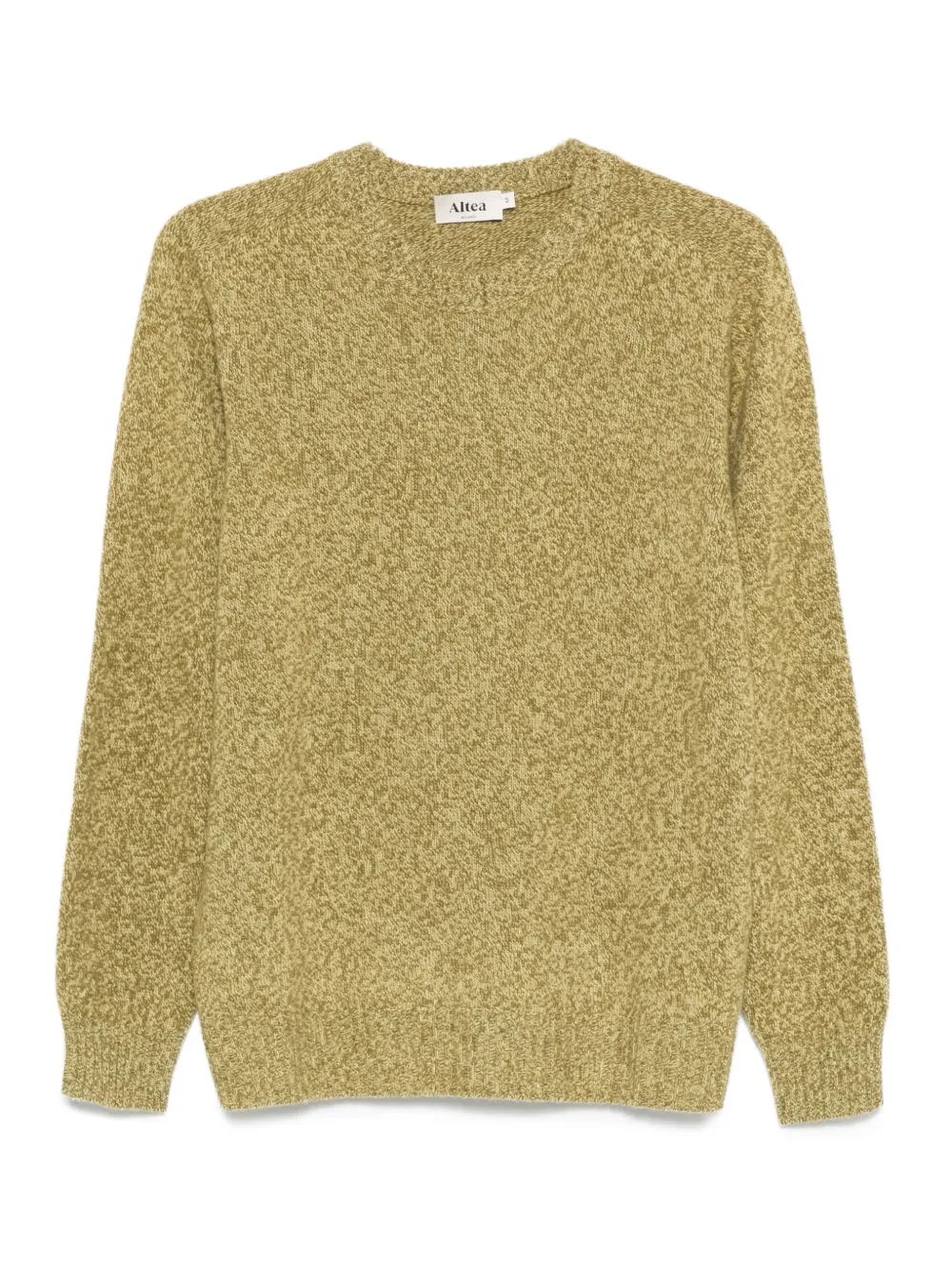 speckled-knit wool sweater