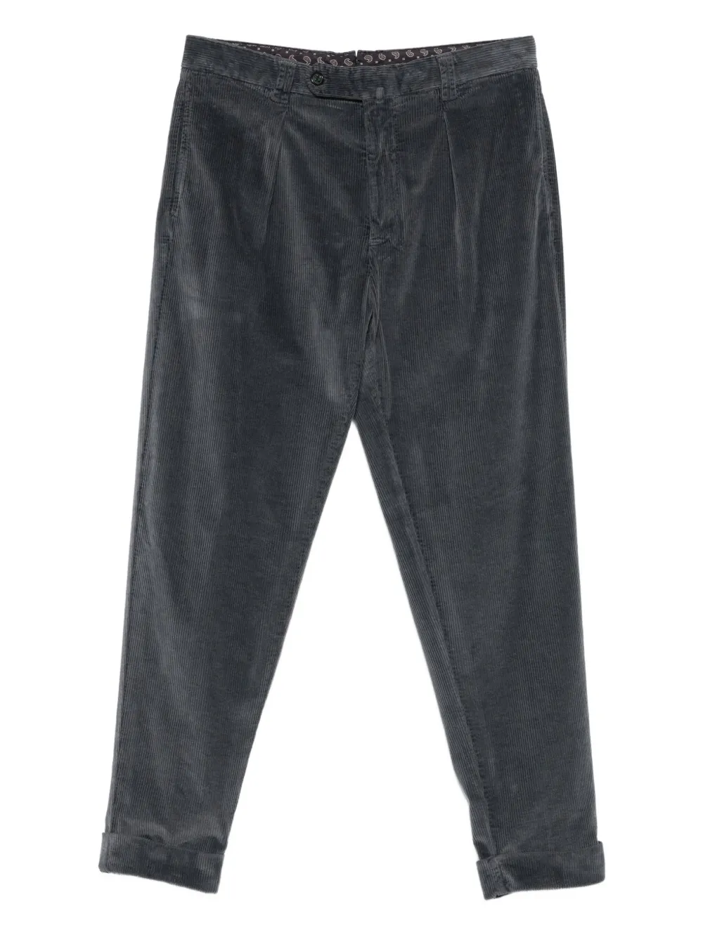 pleated corduroy trousers