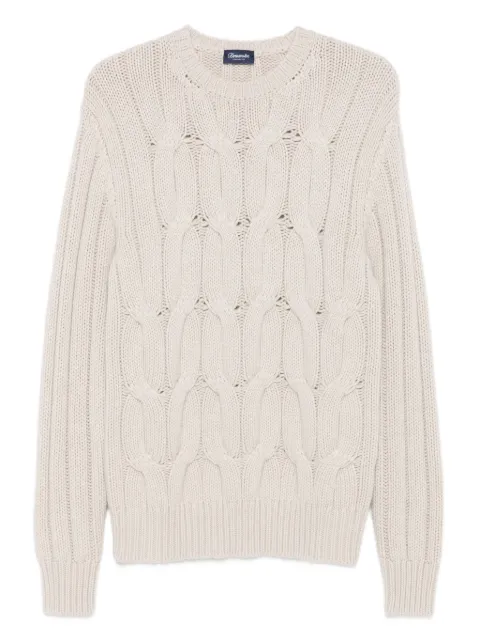 Drumohr cable-knit crew-neck sweater