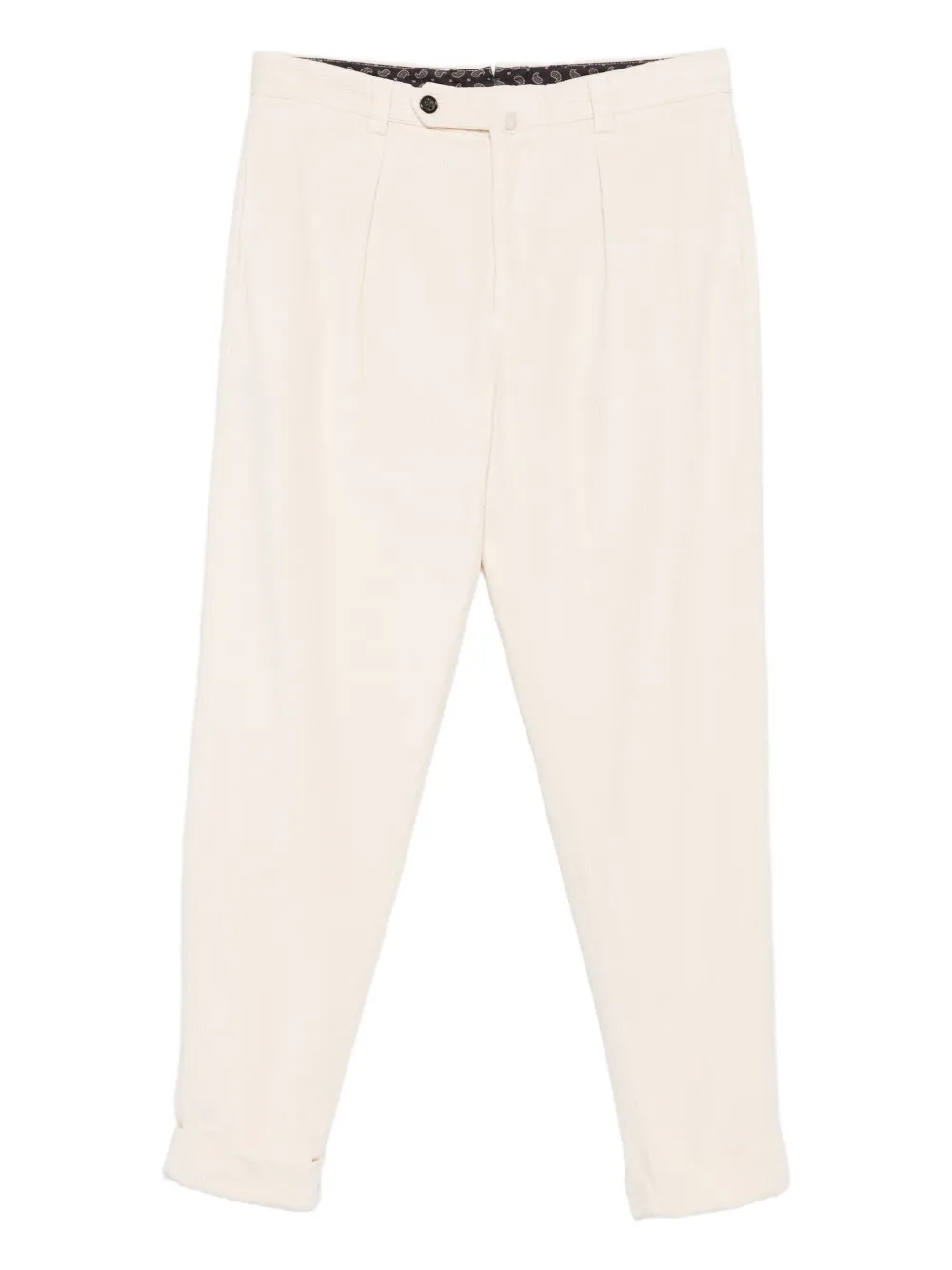 pleated cotton trousers