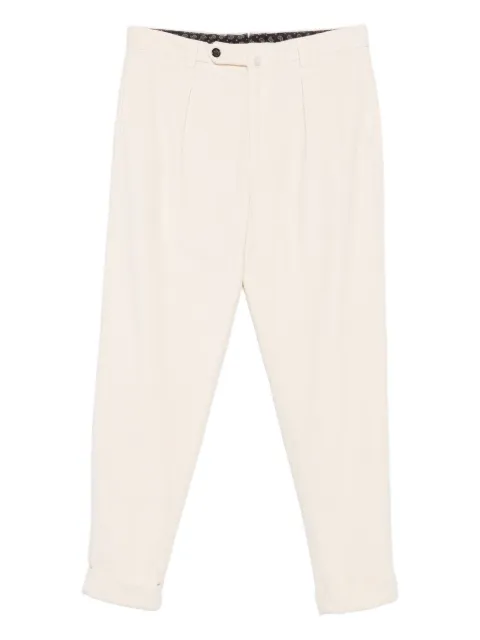 Berwich pleated cotton trousers