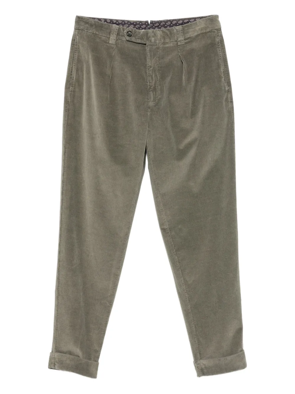 pleated corduroy trousers