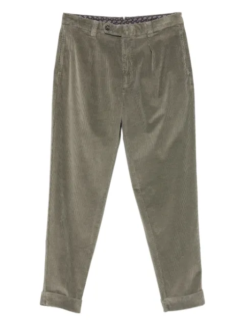 Berwich pleated corduroy trousers