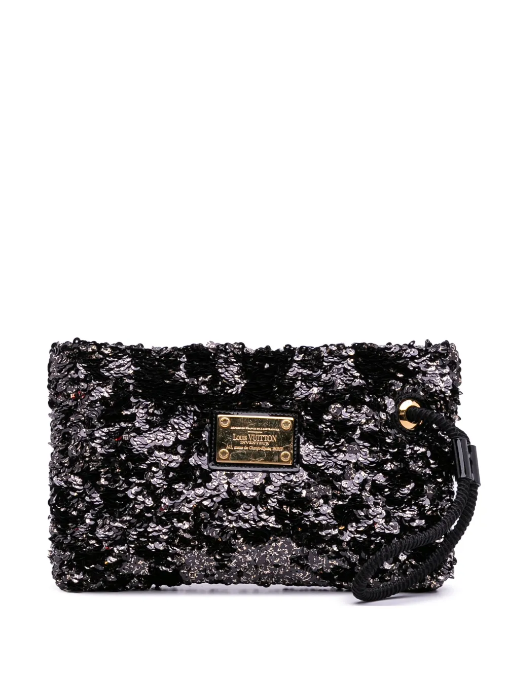 Louis Vuitton Pre-Owned 2010 スパンコール ロココ ポシェット クラッチバッグ - ブラック Louis Vuitton Pre-Owned 2010 スパンコール ロココ ポシェット クラッチバッグ - ブラック