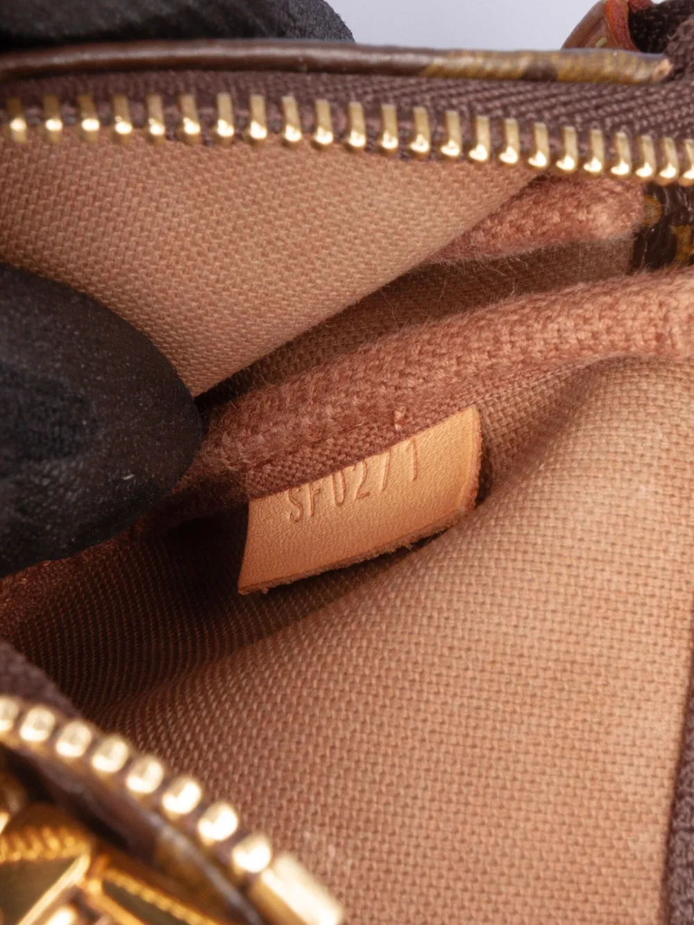 Pre-owned Louis Vuitton 2021 Monogram Mini Pochette Accessoires Handbag In Brown