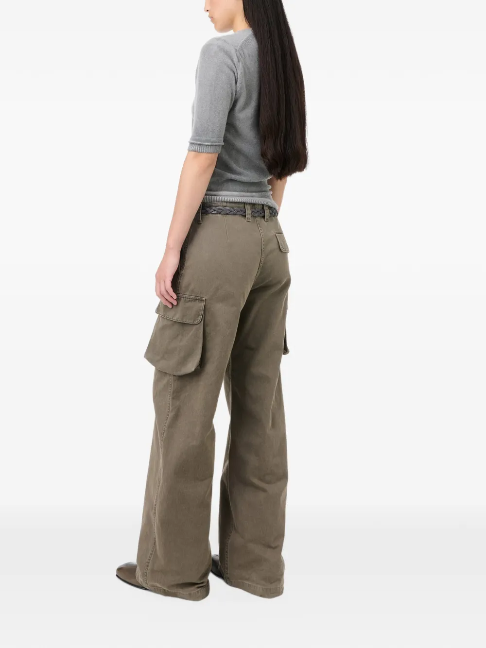 OUR LEGACY Peak broek met cargo zak Bruin