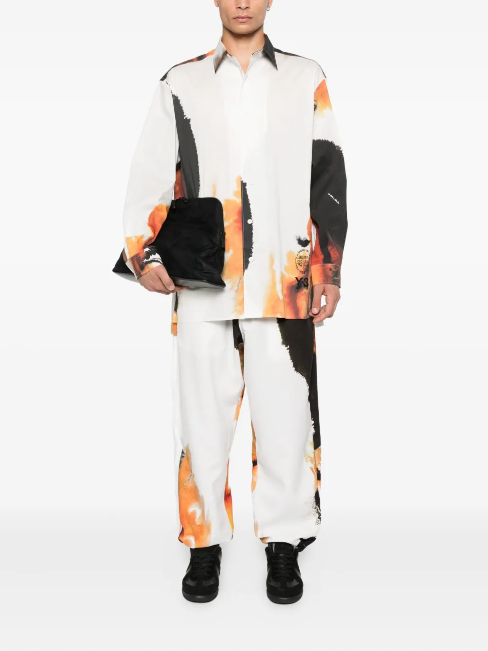 Y-3 x Yohji Yamamoto overhemd Wit