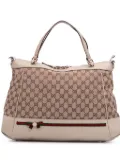 Gucci Pre-Owned 2016-2025 GG Canvas Web Mayfair satchel - Brown