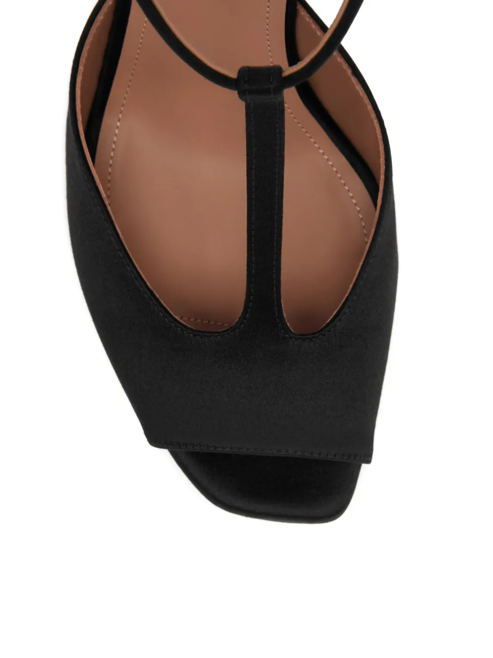 Malone Souliers 90 mm Nomi verfraaide sandalen met hak en T-bandje Zwart