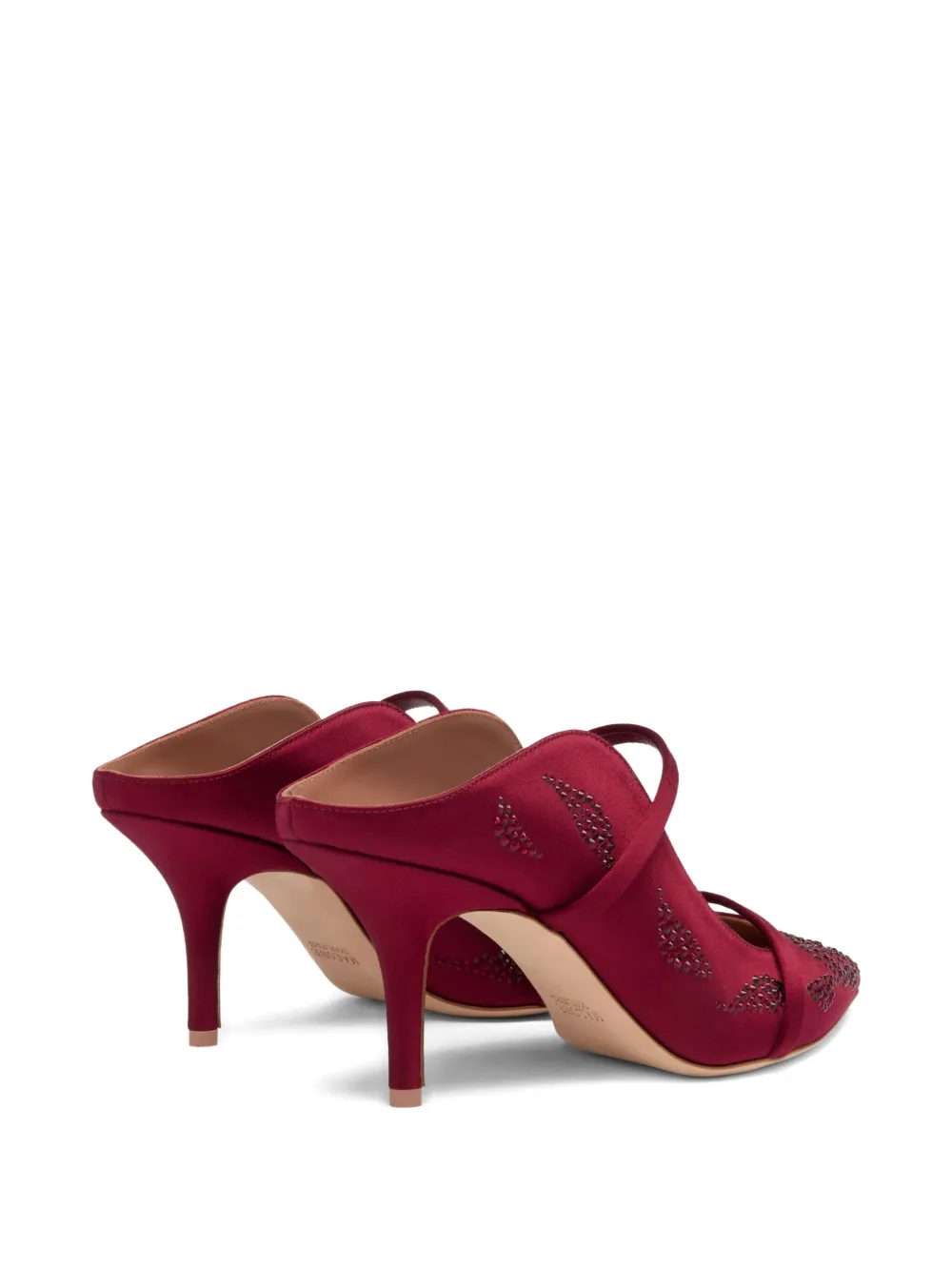 Malone Souliers 70mm Maureen Embellished Heeled Mules In Red