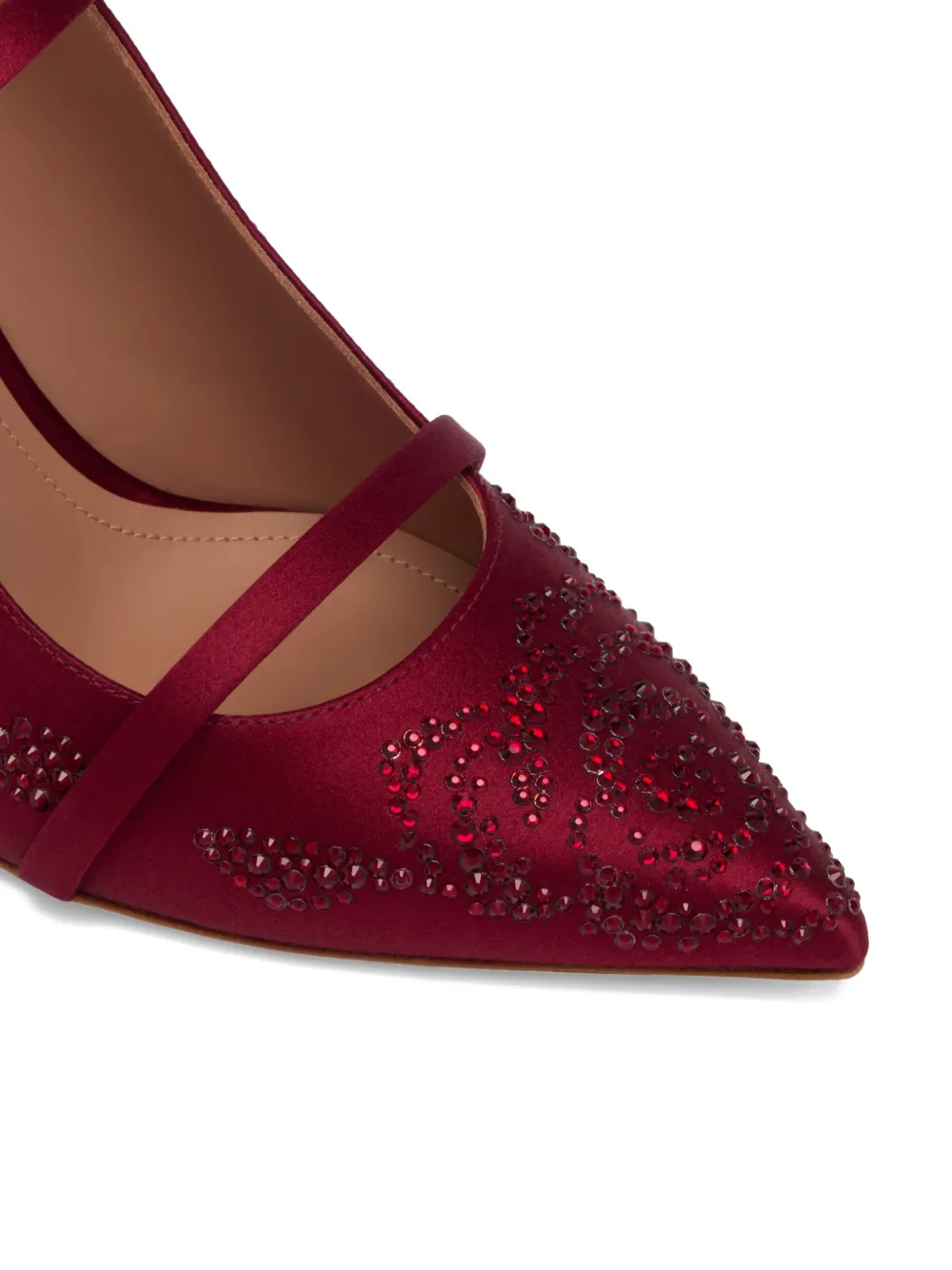 Malone Souliers 70mm Maureen Embellished Heeled Mules In Red