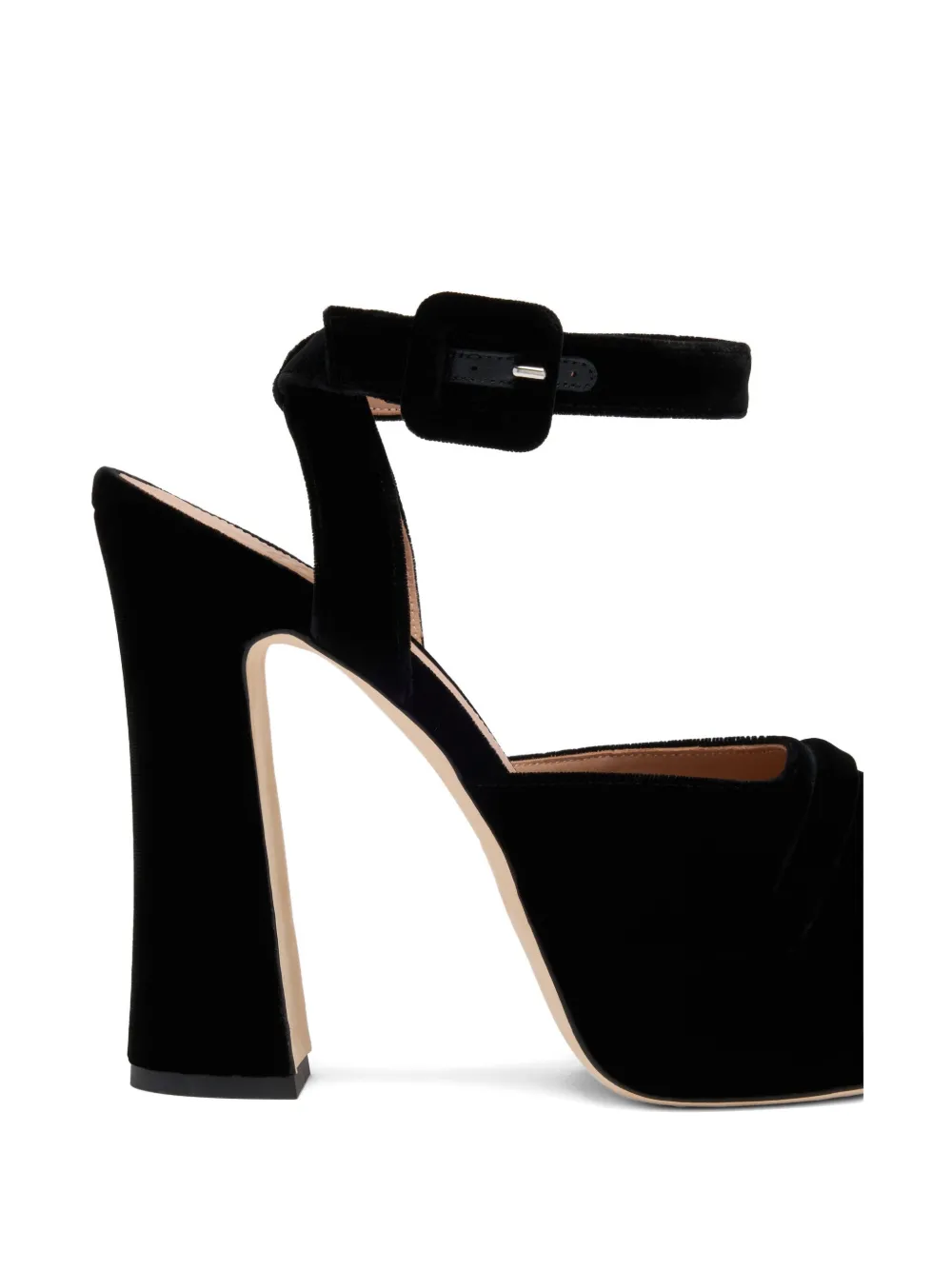 Malone Souliers Velvet Mora Buckle Slingback Heels 125 In Multi