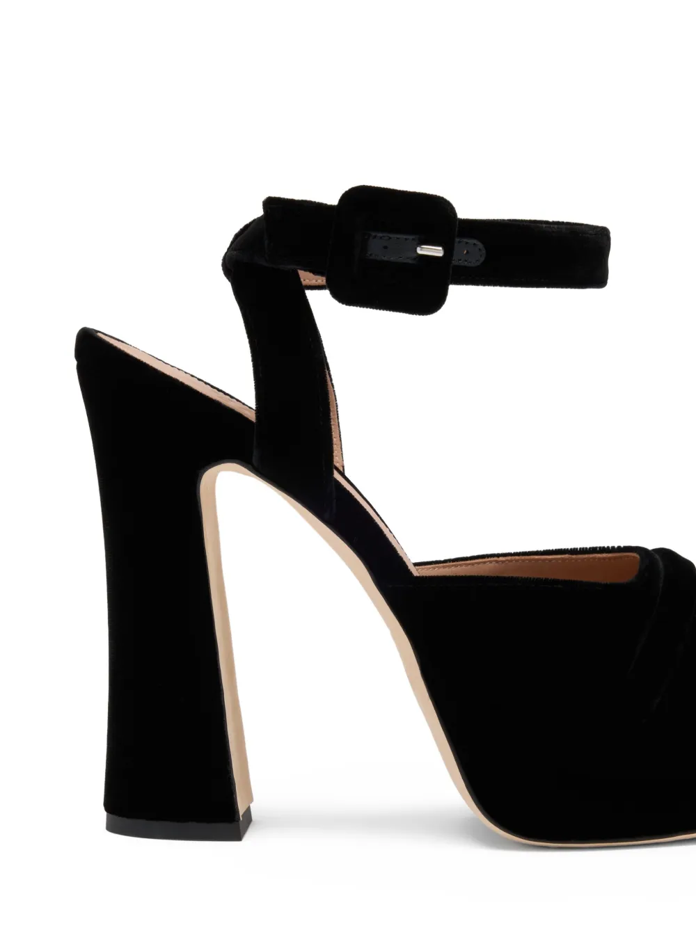 Malone Souliers 125mm Mora buckle platform pumps Black