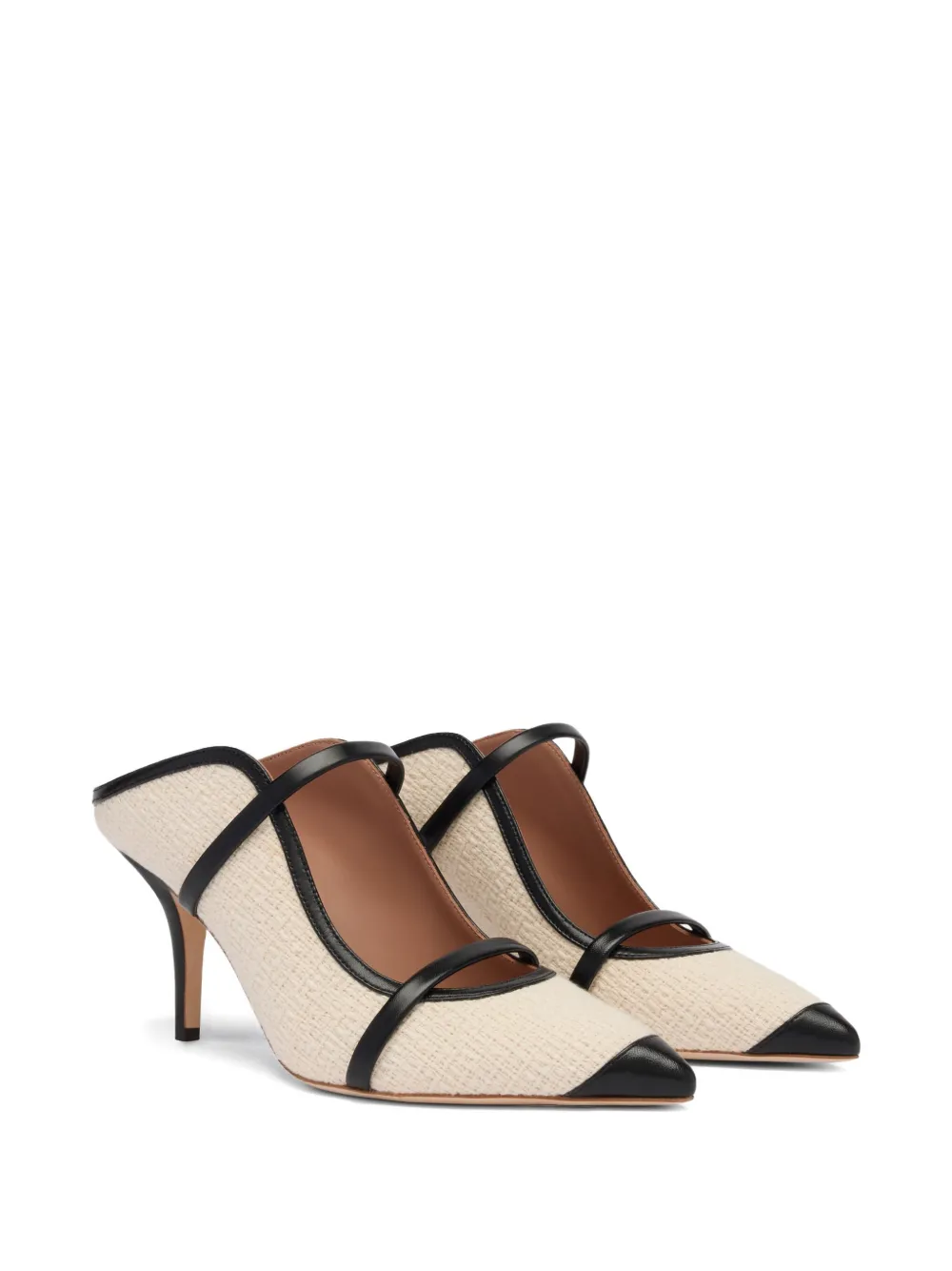 Malone Souliers 70mm Maureen Bouclé Mules In Neutral