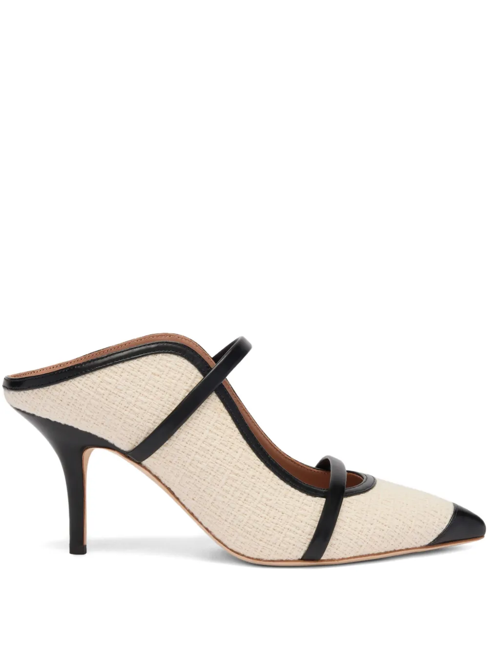 Malone Souliers 70mm Maureen Bouclé Mules In Neutral