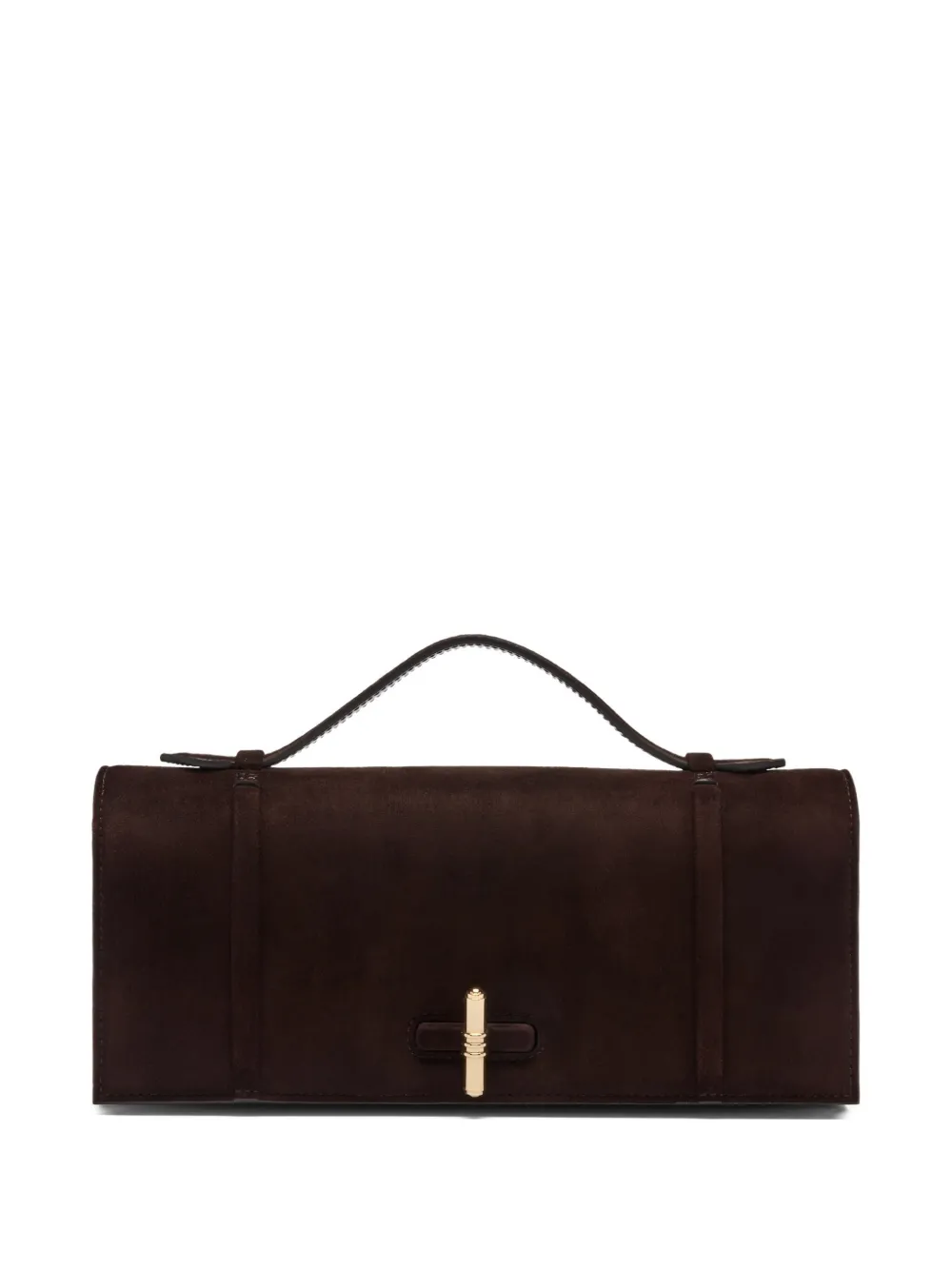 Malone Souliers Kleine May suède clutch Bruin
