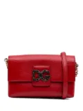 Dolce & Gabbana Pre-Owned 2000-2025 Lizard Embossed Leather Crystal Embellished DG Millennials crossbody bag - Red