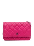 CHANEL Pre-Owned 2014-2015 Classic Caviar Wallet On Chain crossbody bag - Pink