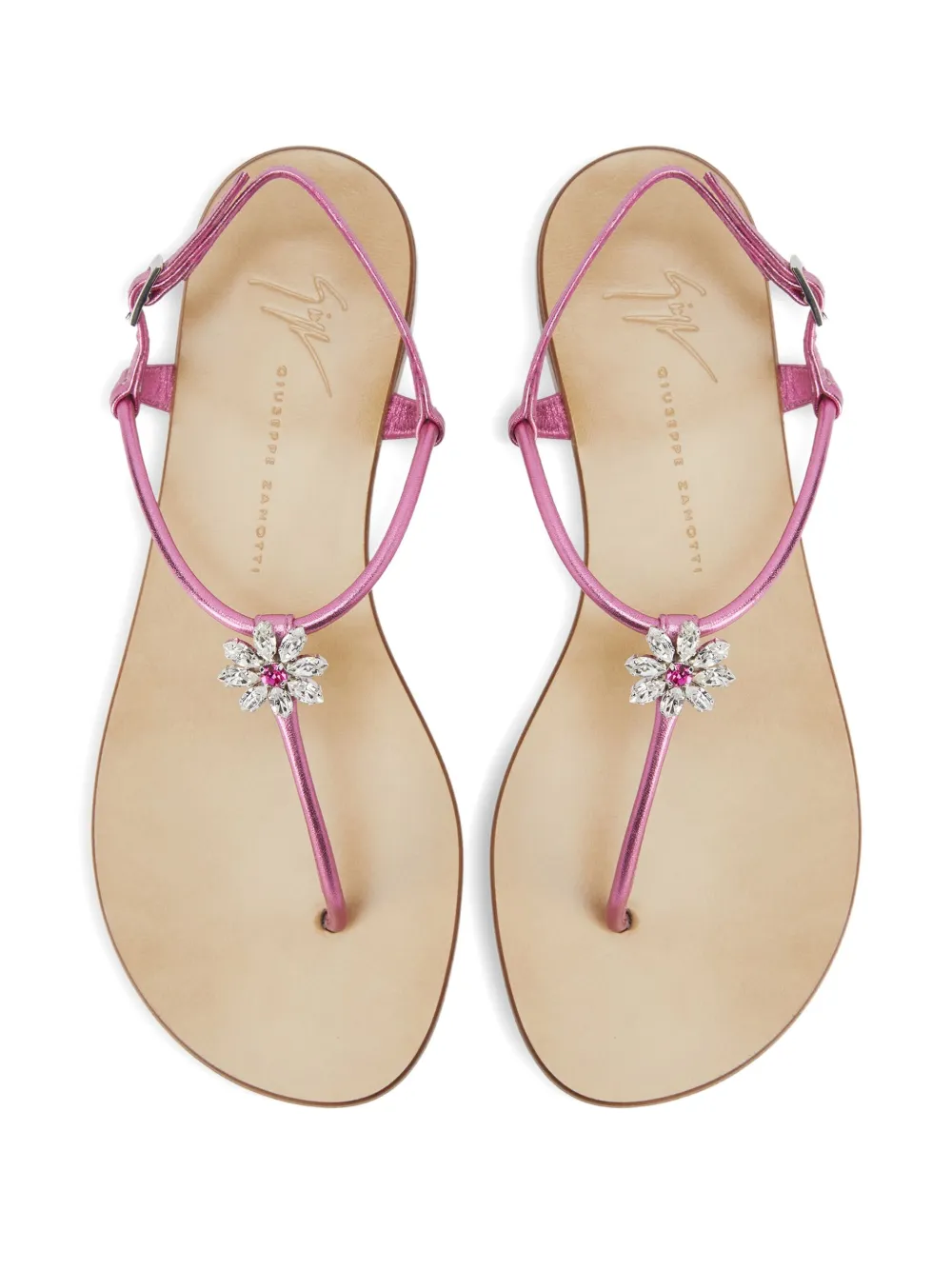Giuseppe Zanotti Geltrude crystal-embellished sandals Pink