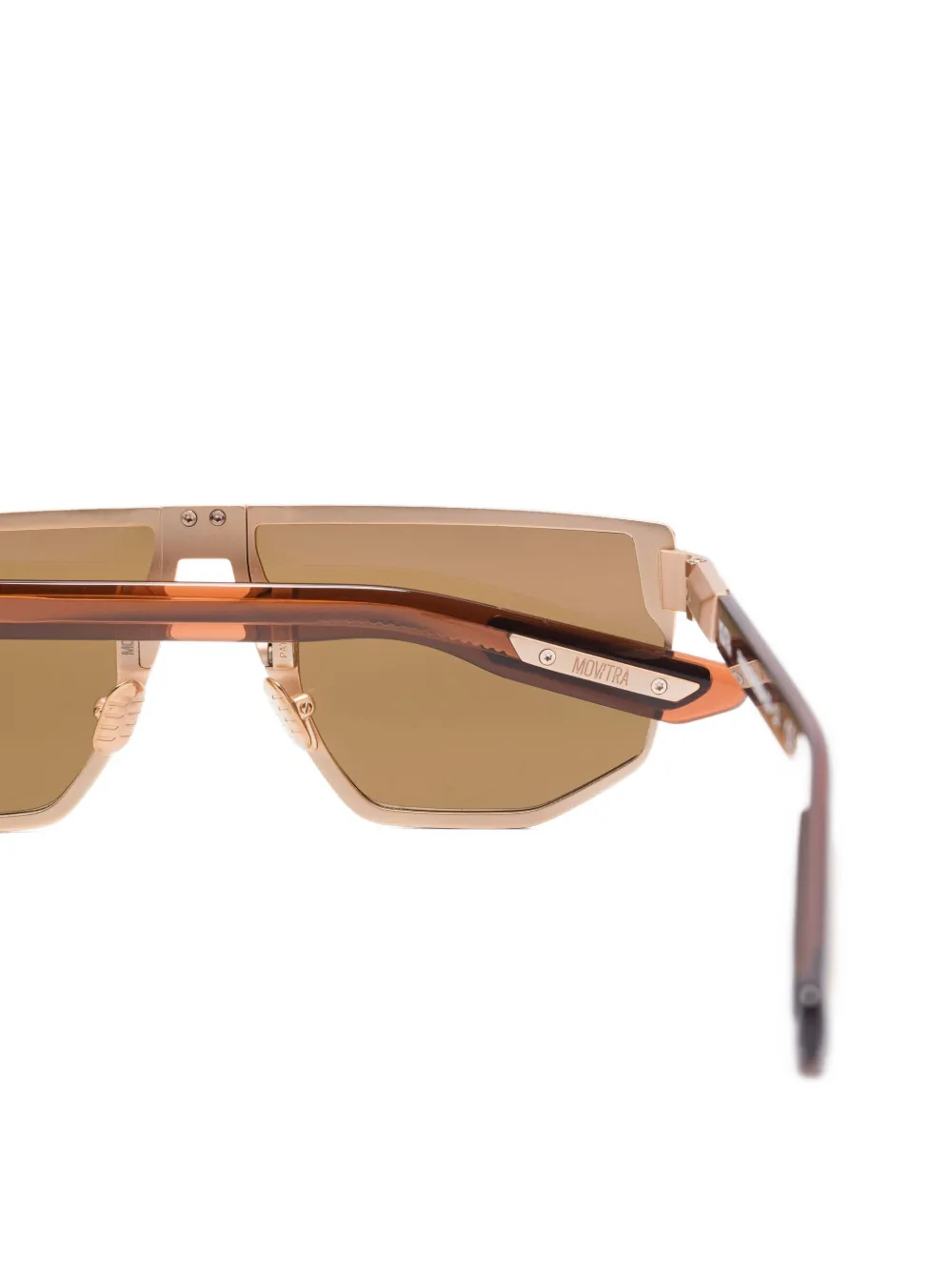  Movitra Geometric-frame Sunglasses - Gold 