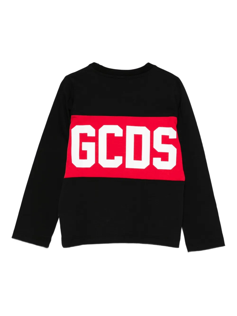 Gcds Kids long-sleeve T-shirt Zwart