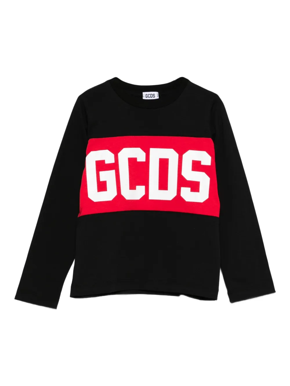 Gcds Kids long-sleeve T-shirt Zwart