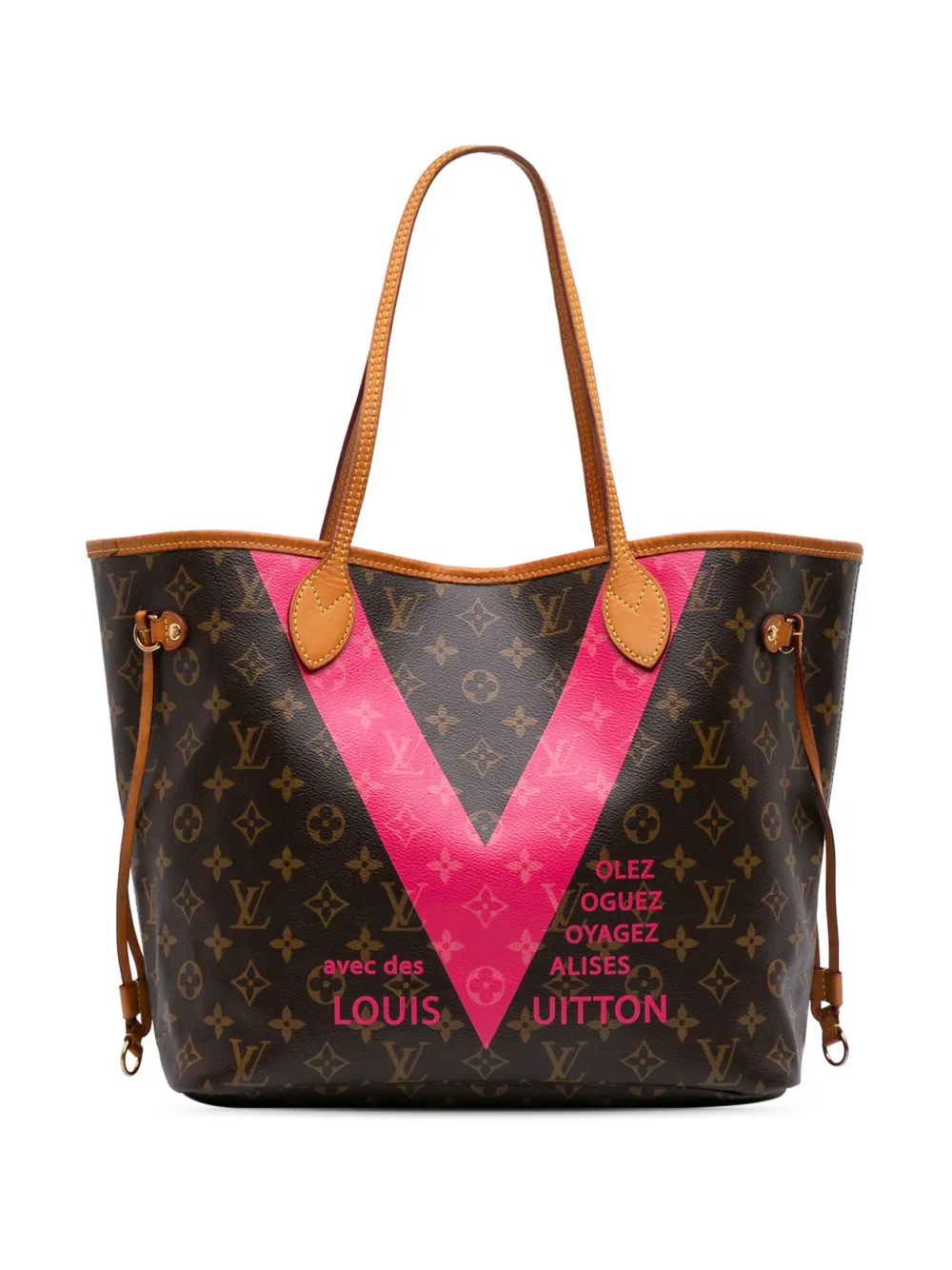 2015 Monogram V Neverfull MM tote bag