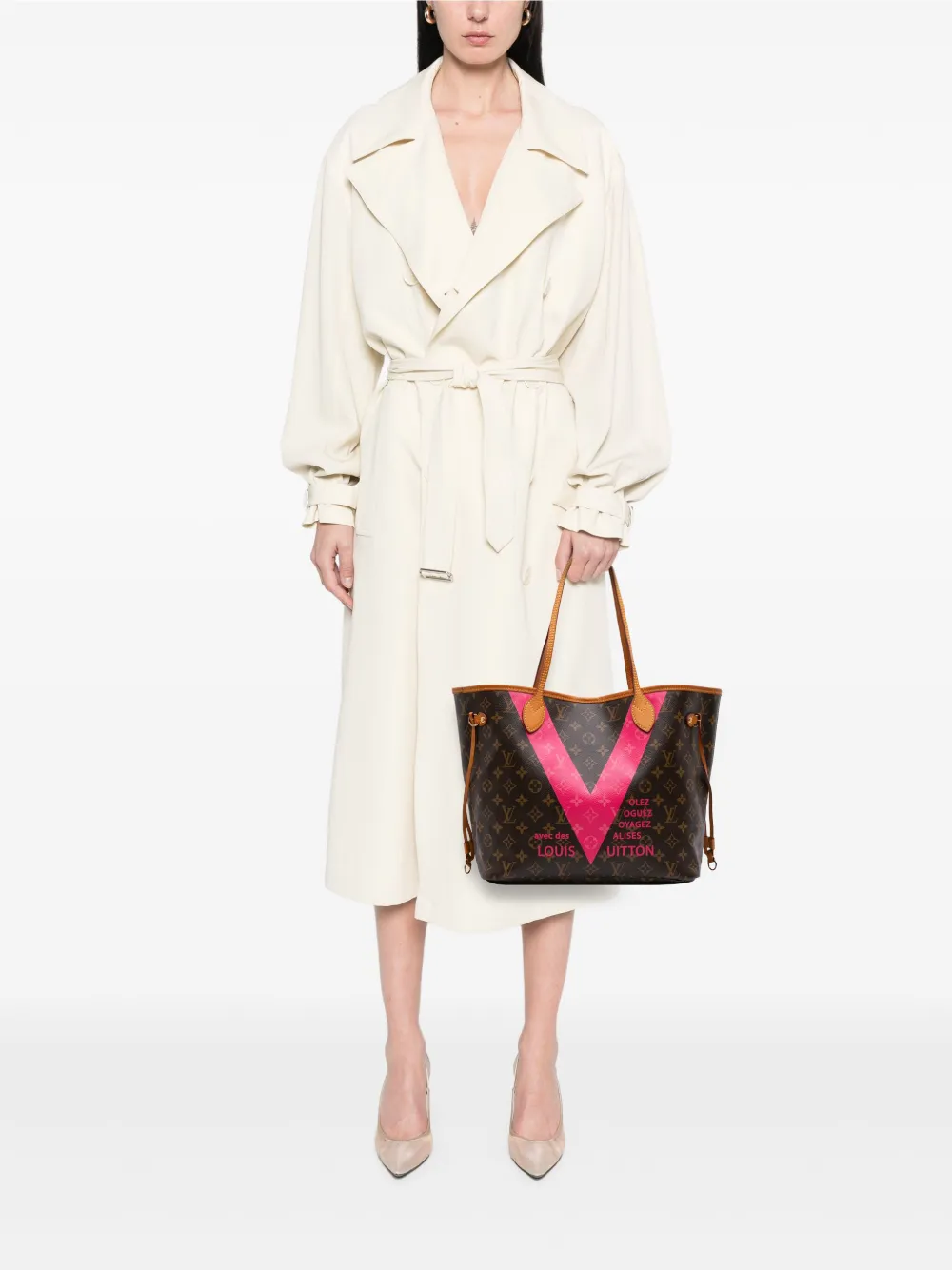 Louis Vuitton Pre-Owned 2015 Monogram V Neverfull MM tote bag | Pre-Owned | Image 2