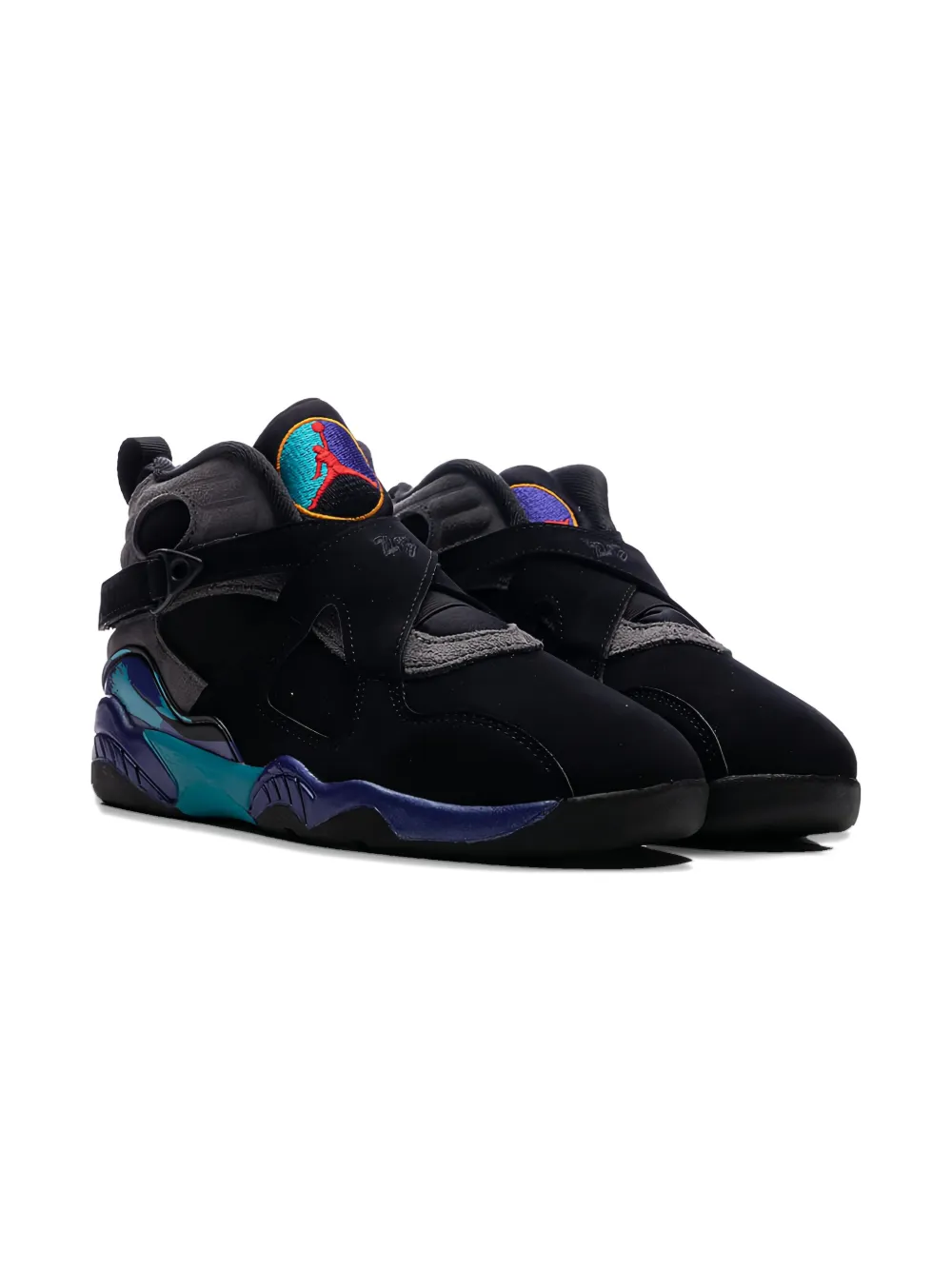 Jordan Kids Air Jordan 8 Retro PS "Aqua" sneakers Black