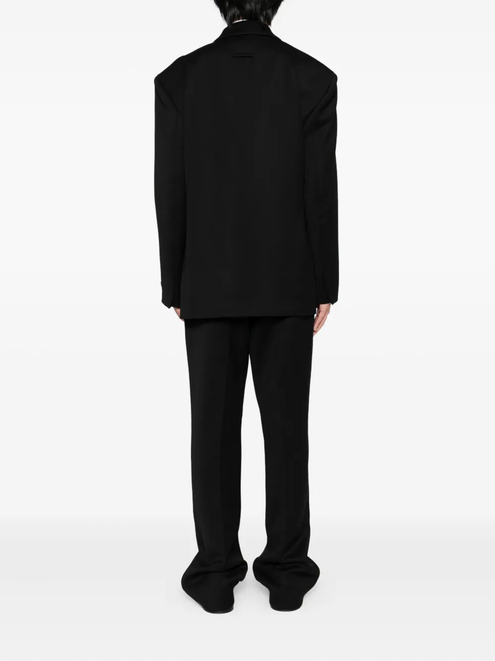 Fear Of God Wool Double-breasted Blazer In Black